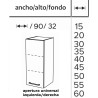 Estéreo modulo superior 1P/90/P4