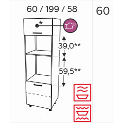 Columna horno micro 60/71