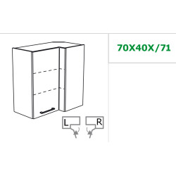 Modulo rinconero alto 70x40/71
