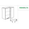 Modulo rinconero alto 70x40/71